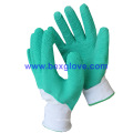 Wrinkle Latex Glove, Half Coated